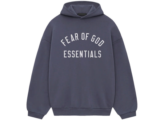 Fear of God Essentials Fleece Hoodie in Marine xld