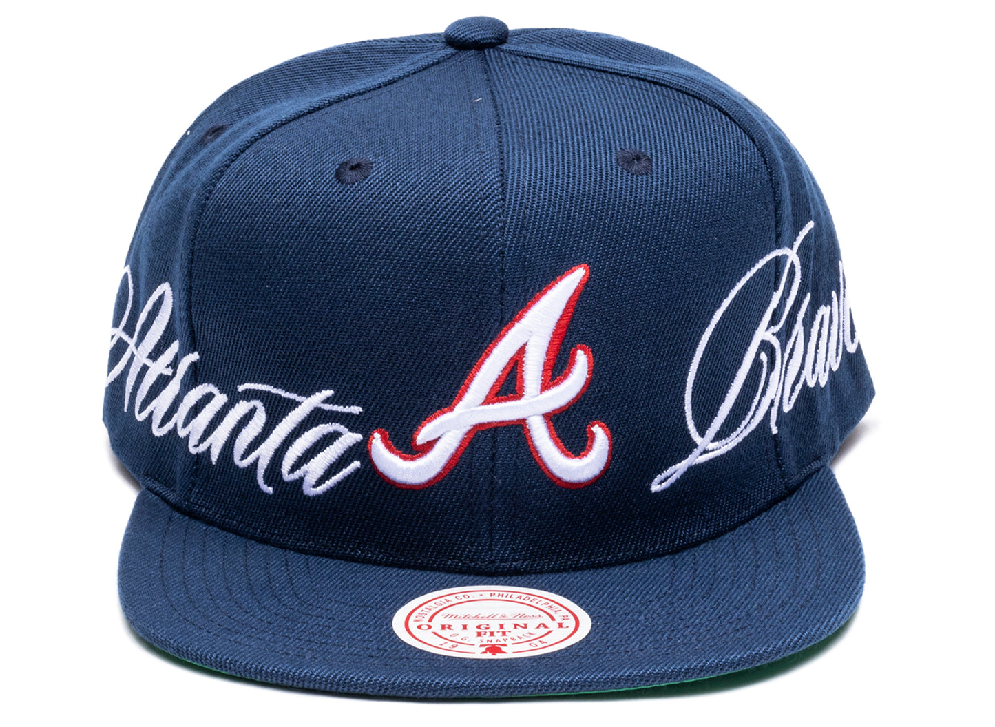 Mitchell & Ness Just Don Lux Script Braves Snapback Hat