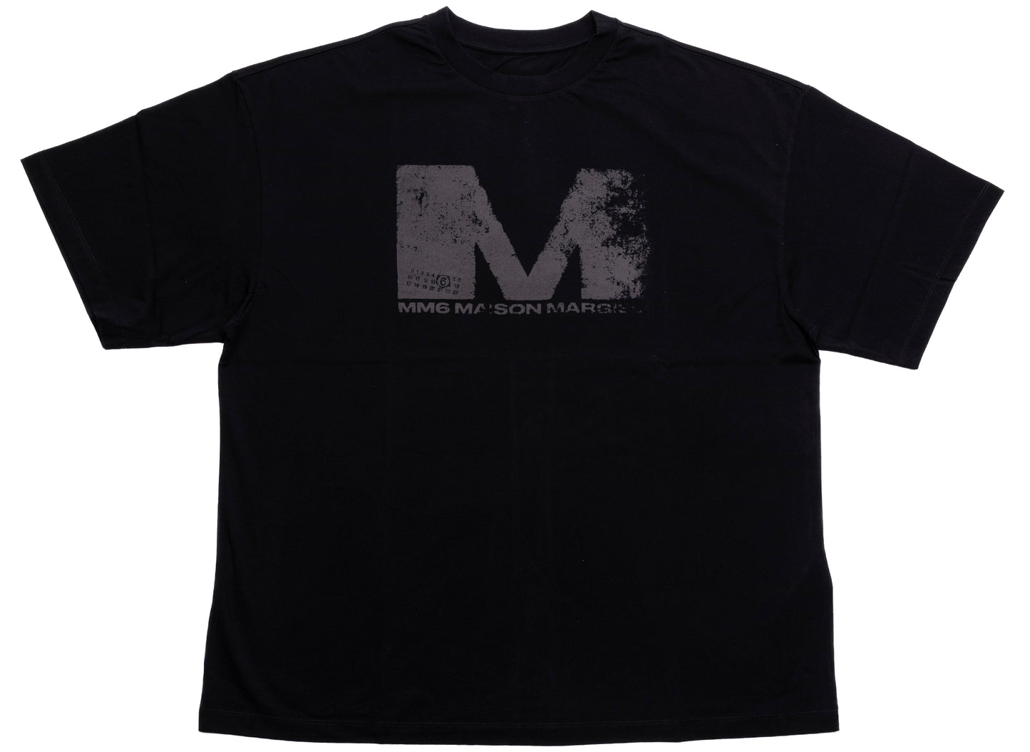 Maison Margiela MM6 M Logo T-Shirt in Black