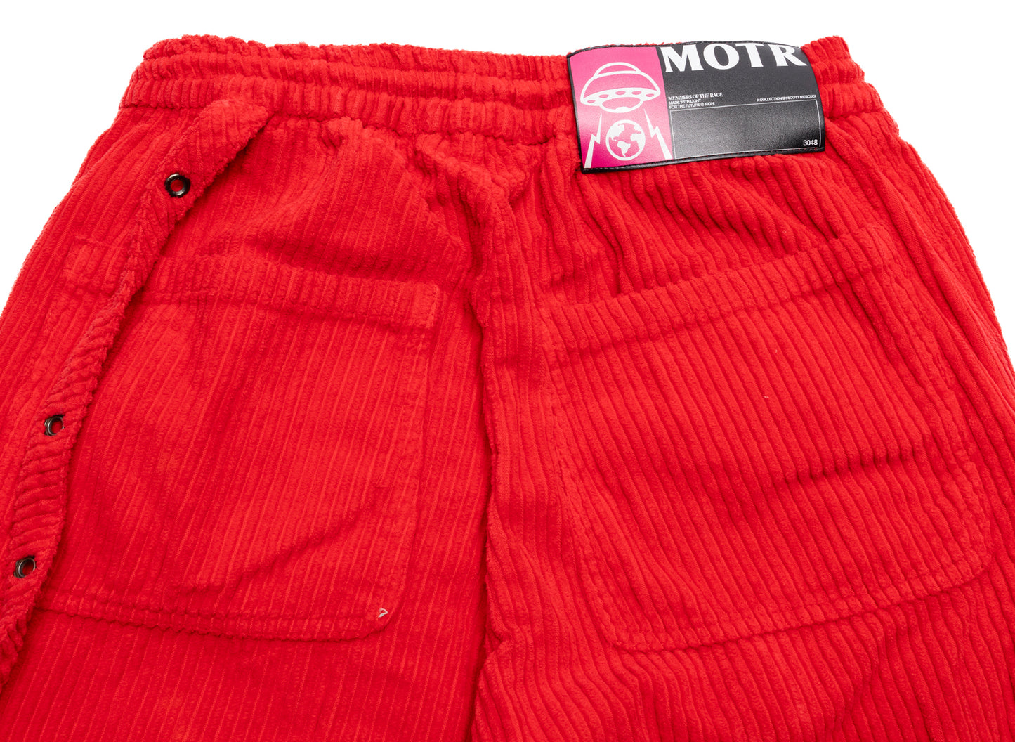 Members Of The Rage Corduroy Cargo Pants in Red