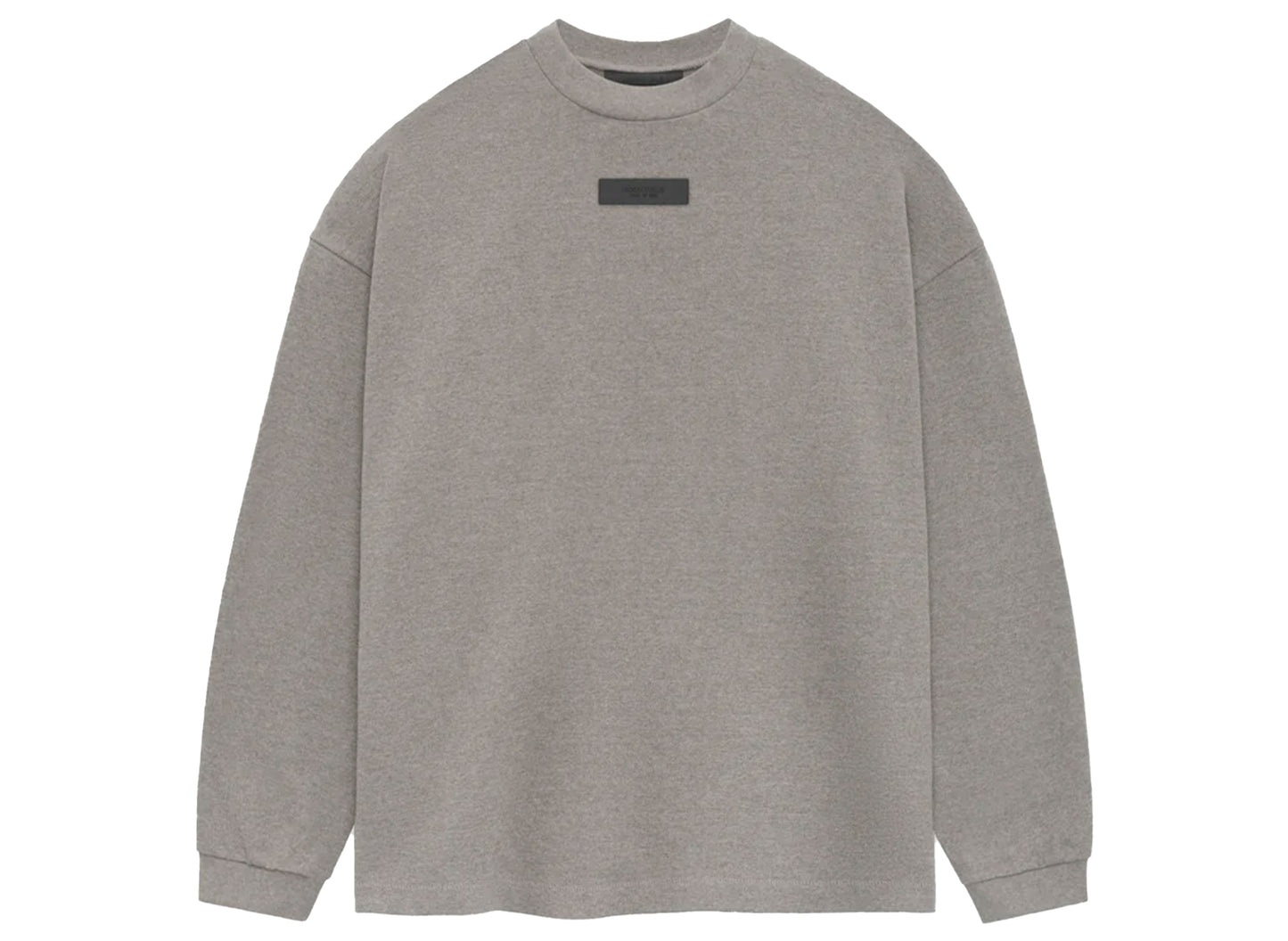 Fear of God Essentials L/S Tee in Heather Grey