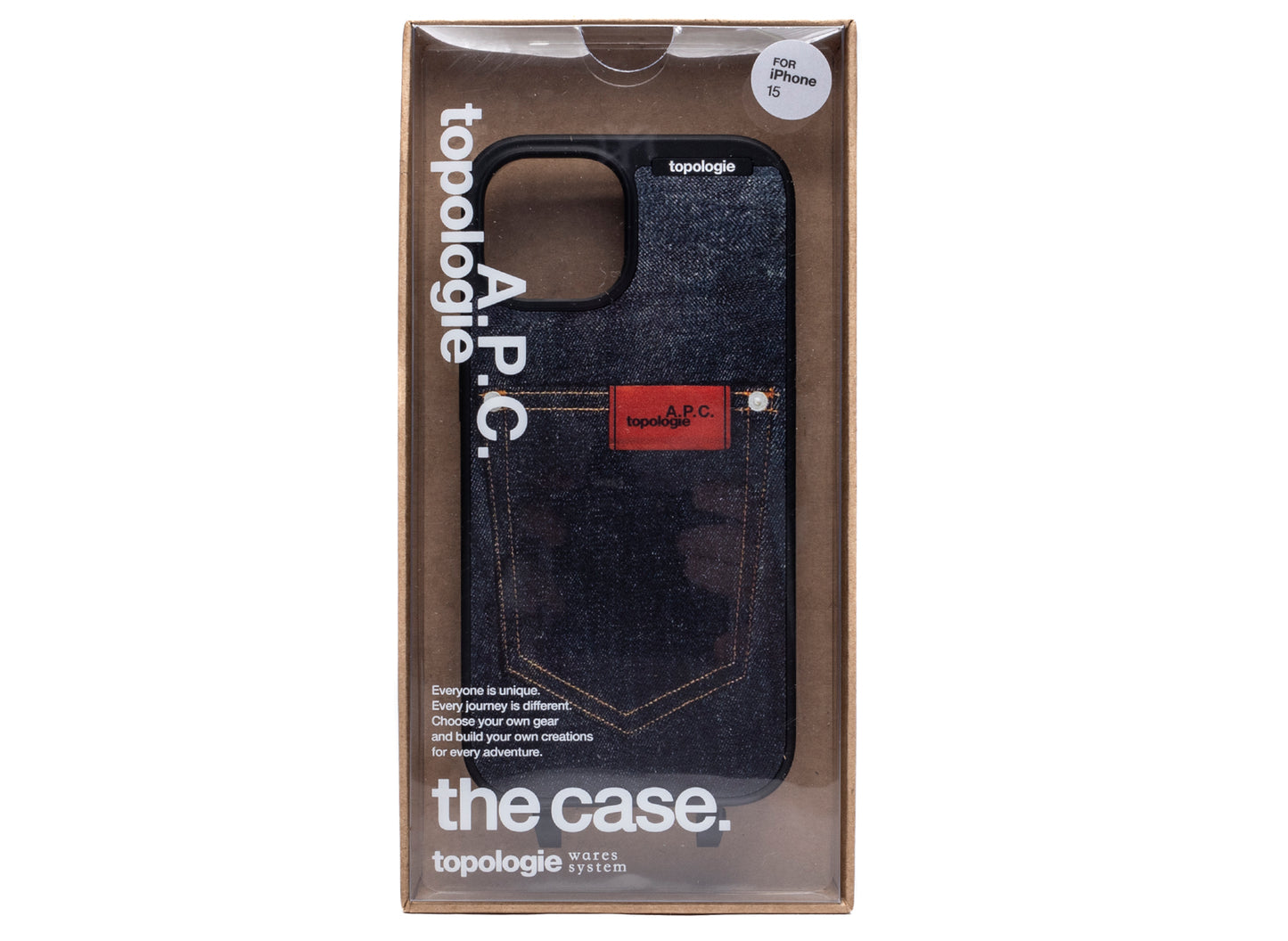 A.P.C. Coque iPhone 15 Topologie Case