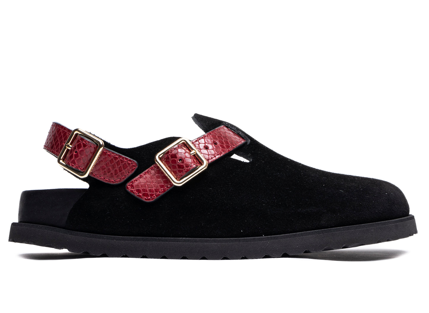 Birkenstock Tokio II Lined 1774 in Black/Red