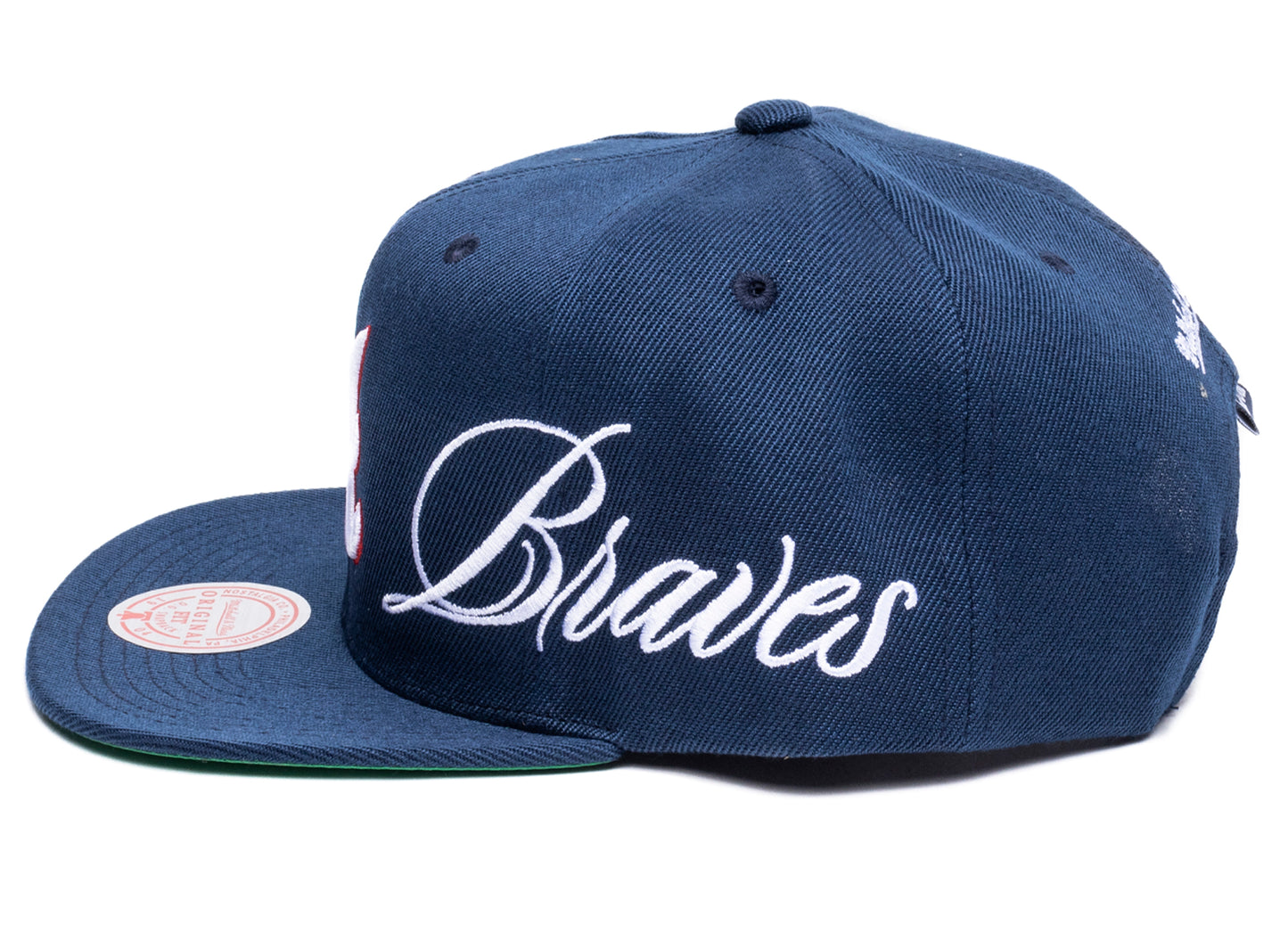 Mitchell & Ness Just Don Lux Script Braves Snapback Hat