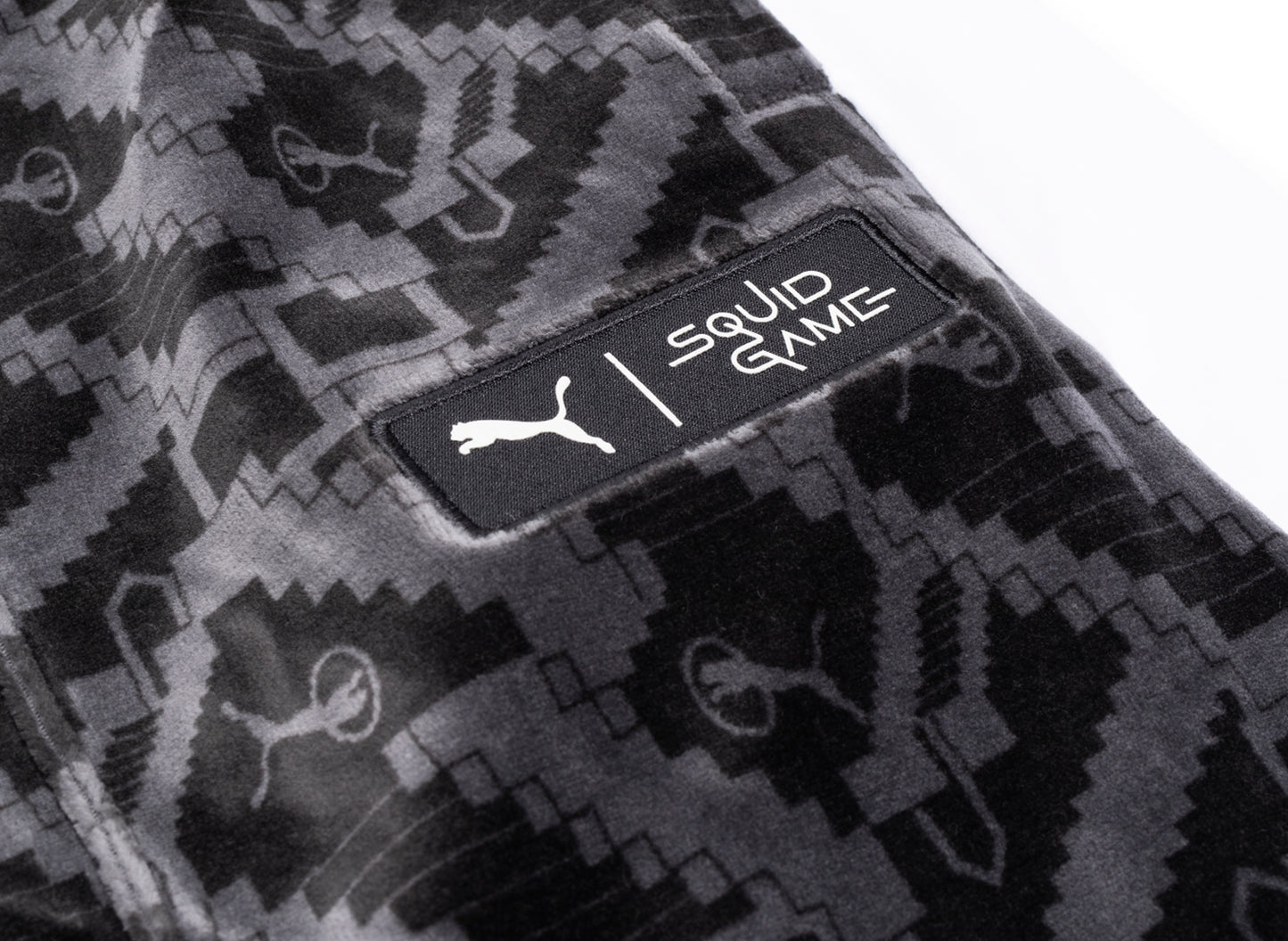 Puma x Squid Game T7 Iconic Straight Track Pants in Black xld