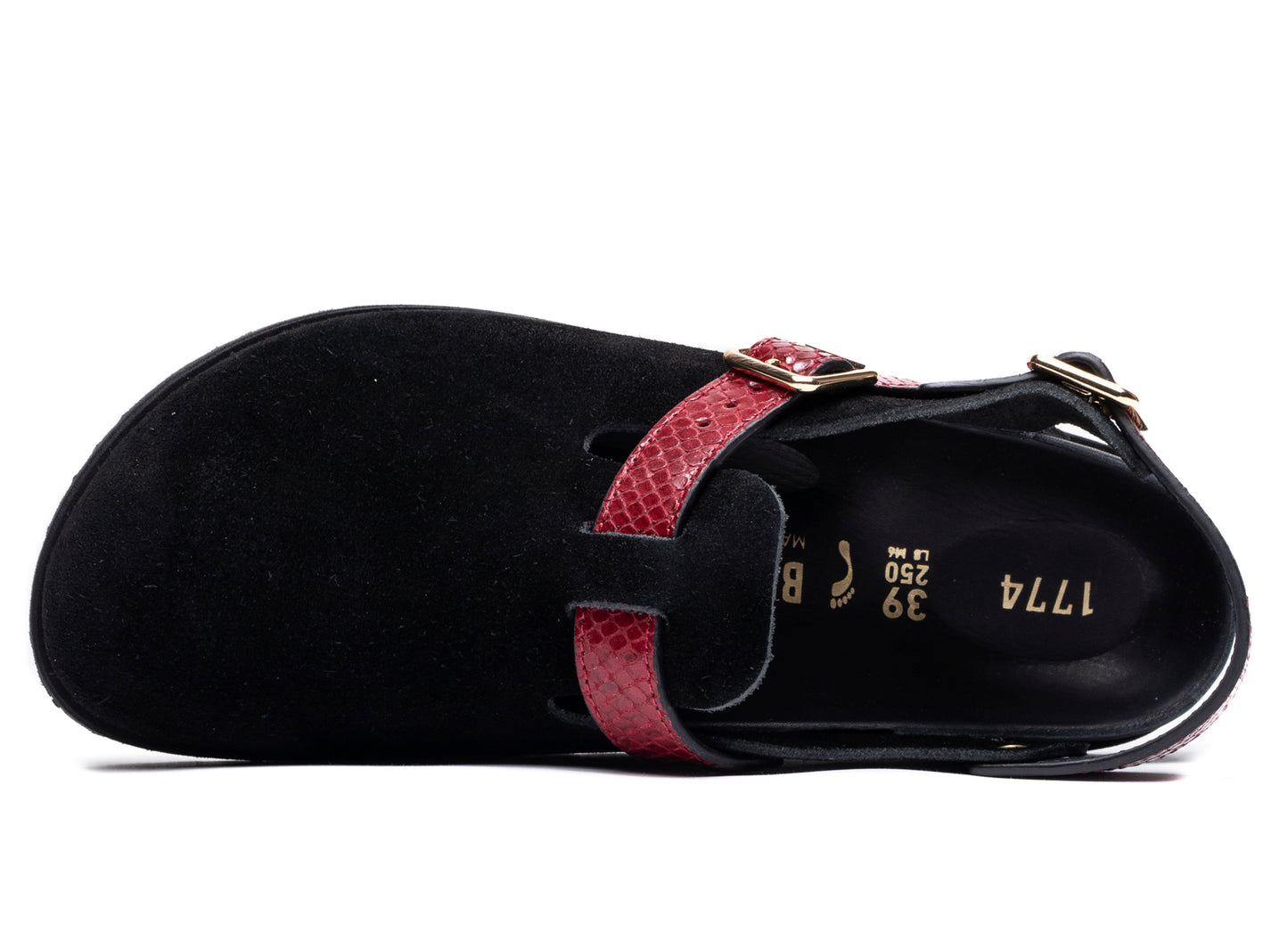 Birkenstock Tokio II Lined 1774 in Black/Red