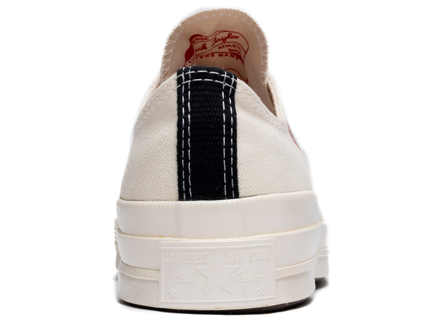 Converse Comme des Garçons Play Heart Chuck 70 Low in Cream