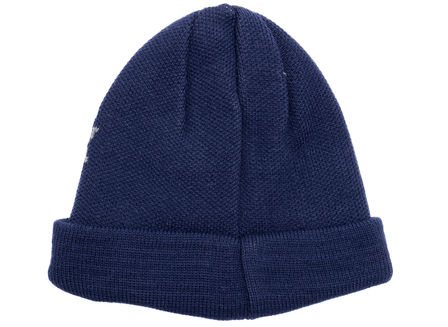 Comme des Garçon SHIRT Live Free Jacquard Beanie in Navy