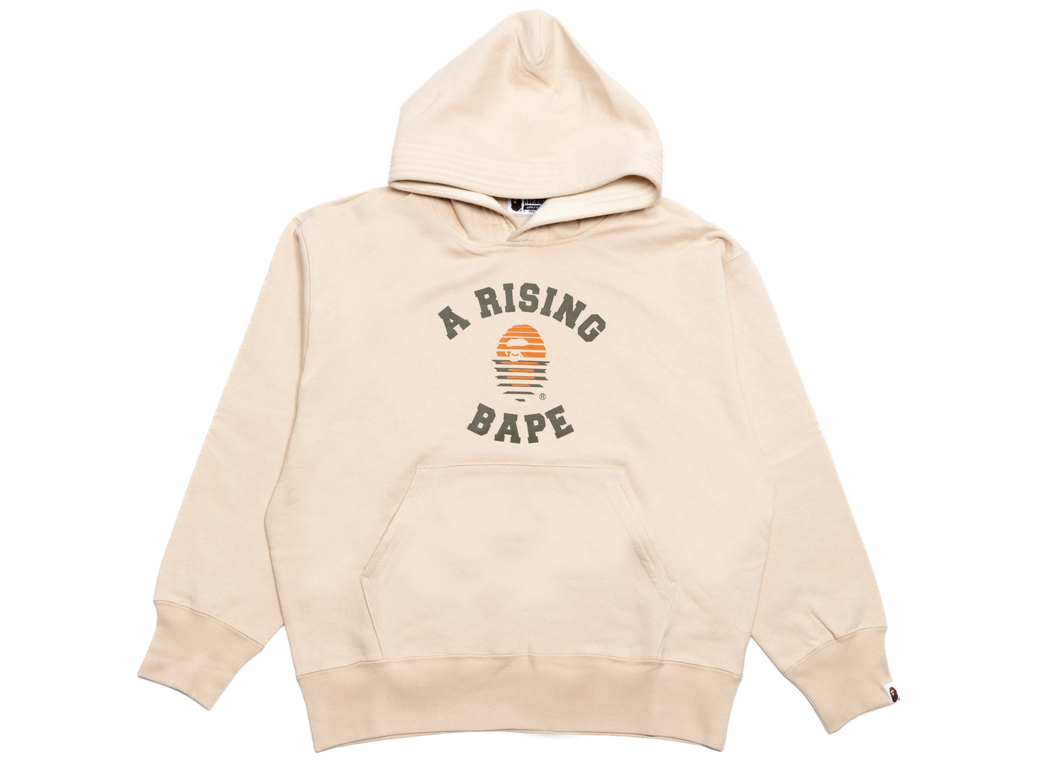 A Bathing Ape A Rising Bape Pullover Hoodie in Ivory xld Oneness