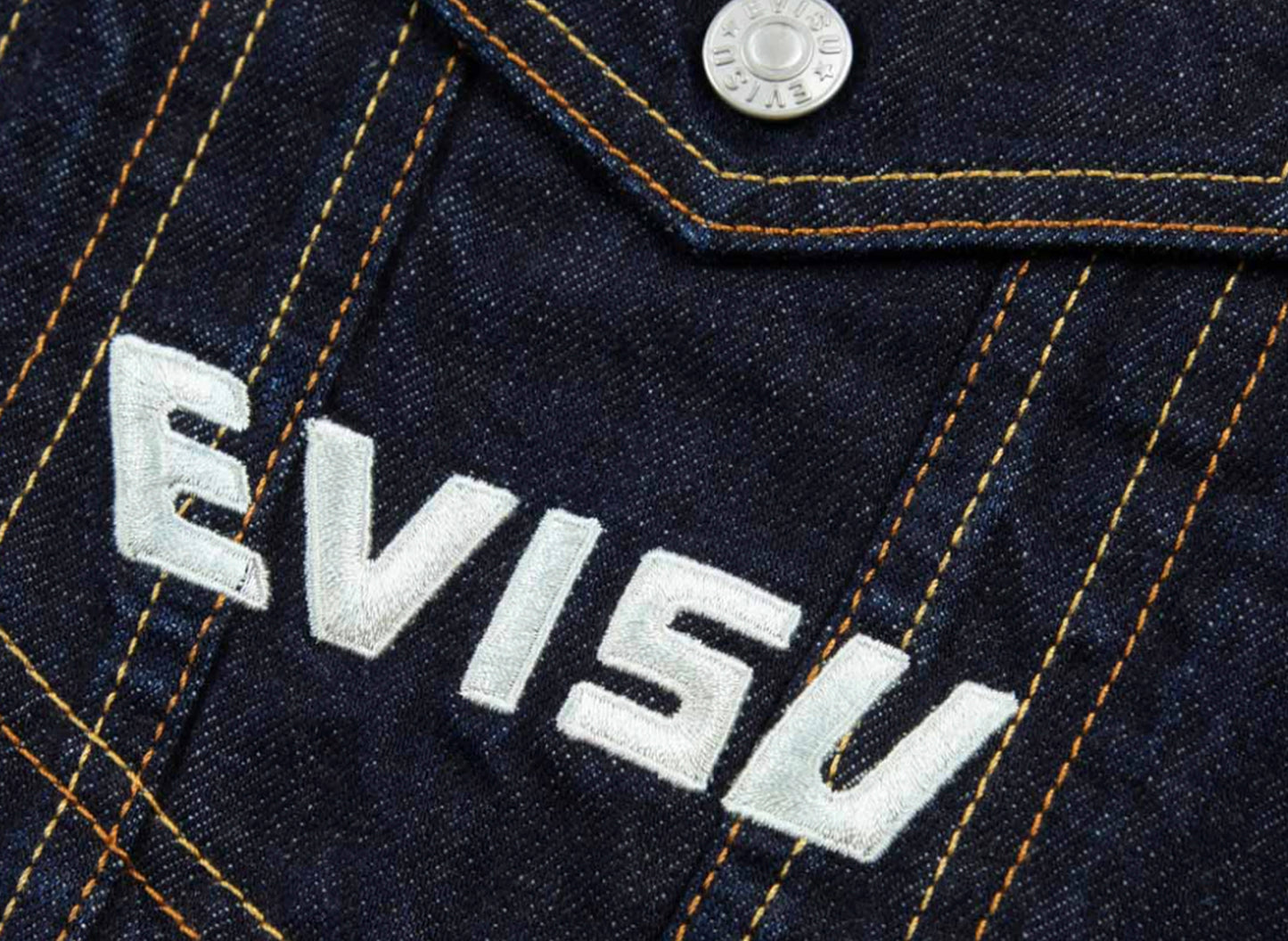 Evisu Monogram Daicock Printed Denim Jacket