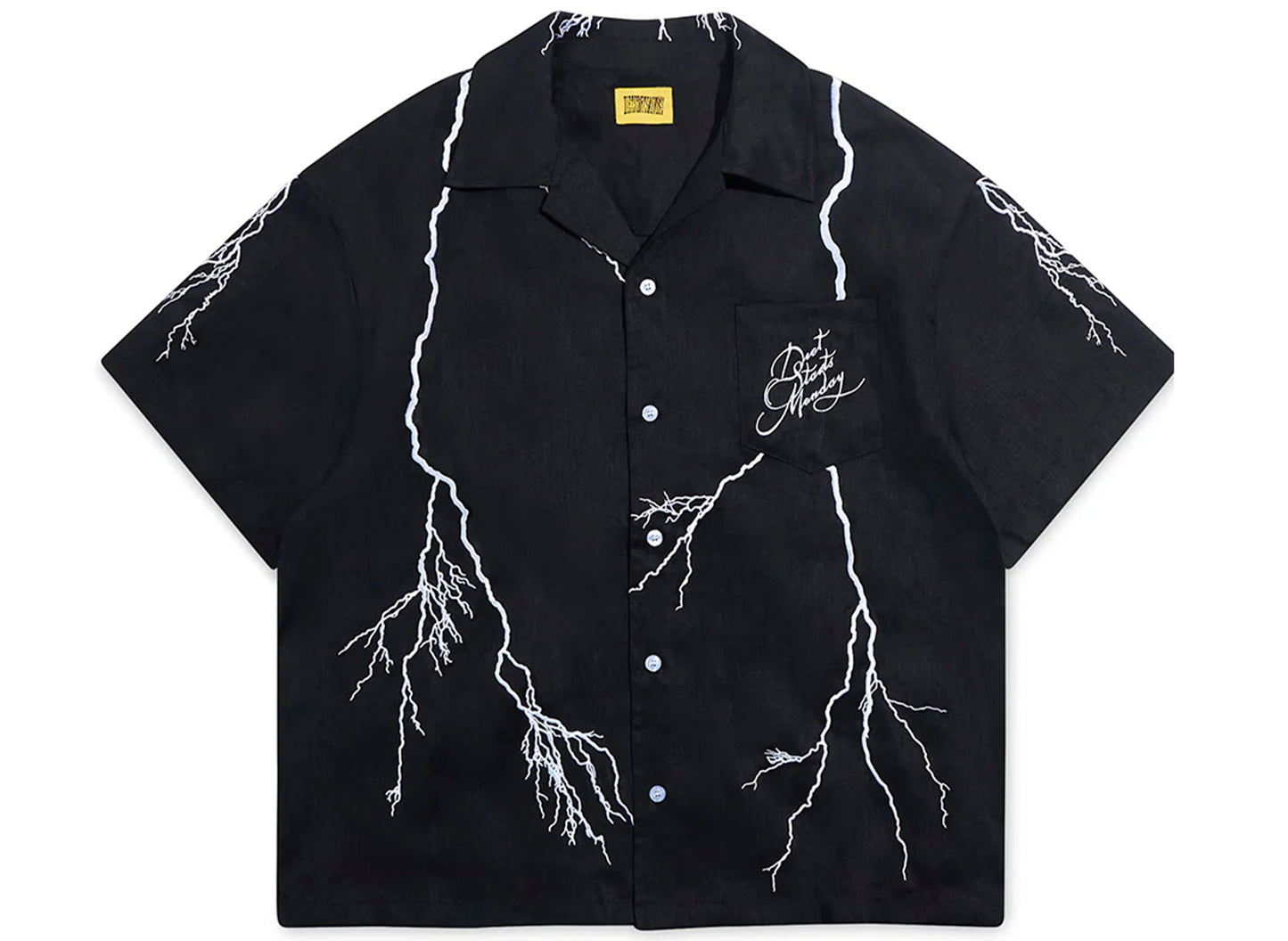 Diet Starts Monday Lightning Button Up in Black