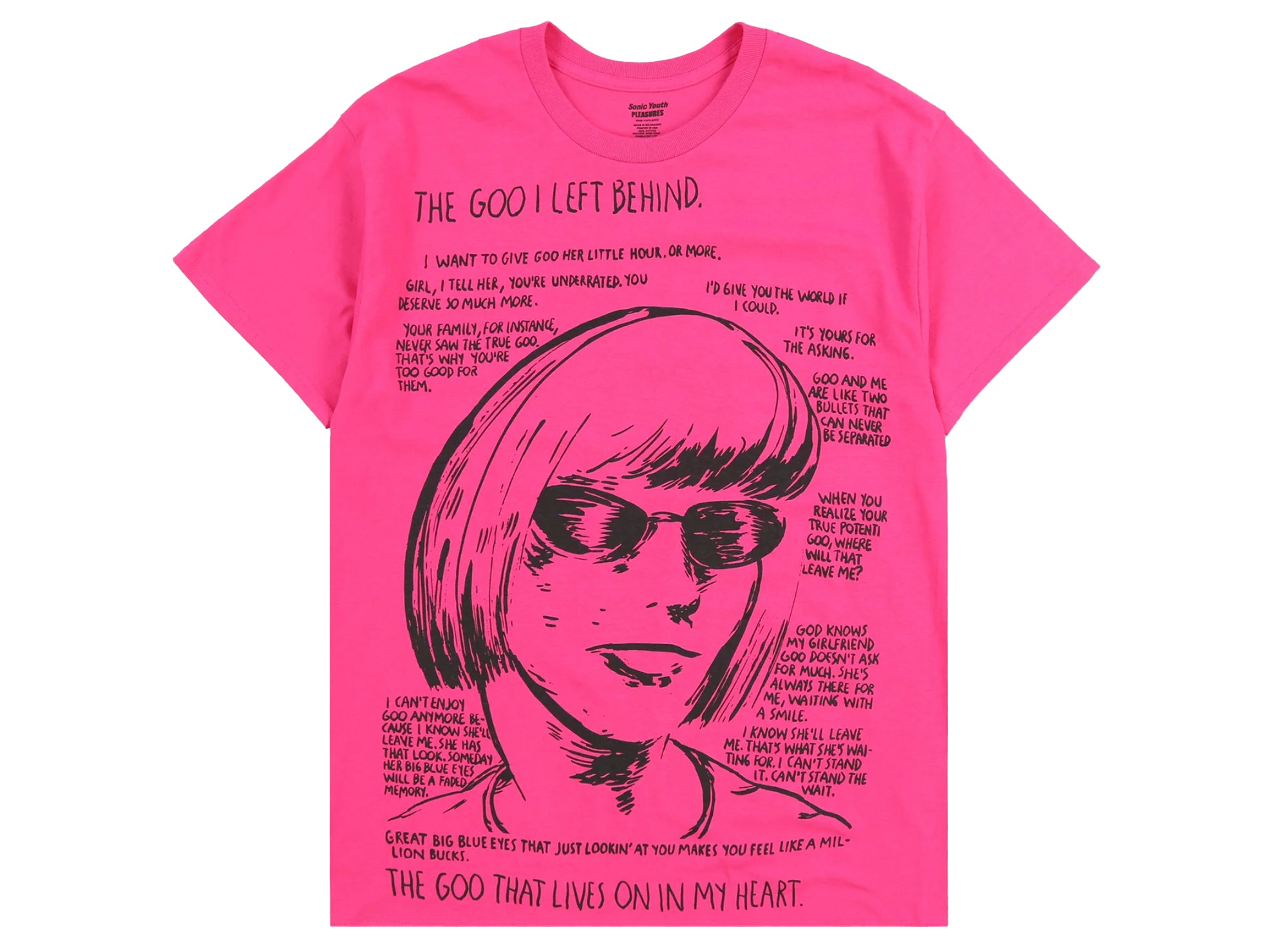 Pleasures x Sonic Youth The Goo Tee in Pink – Oneness Boutique