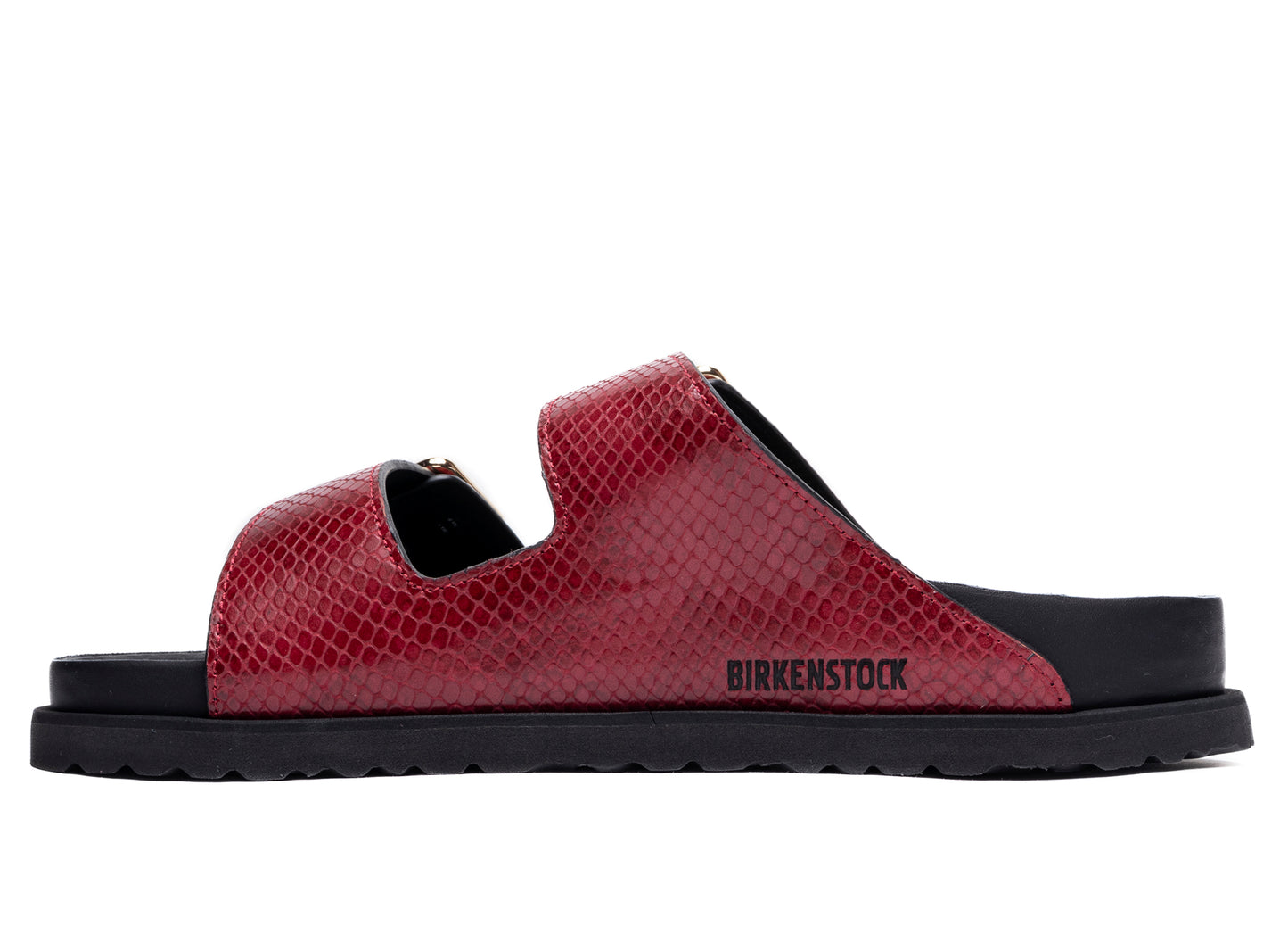 Birkenstock Arizona Lined 1774 in Black/Red