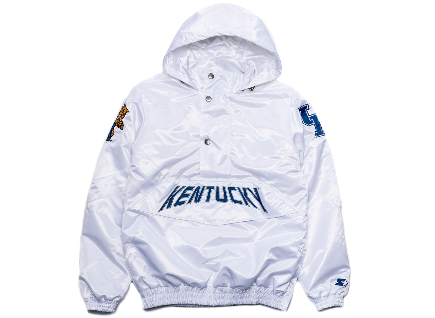 Starter Oneness Exclusive Kentucky Wildcats Poly Jacket in White xld