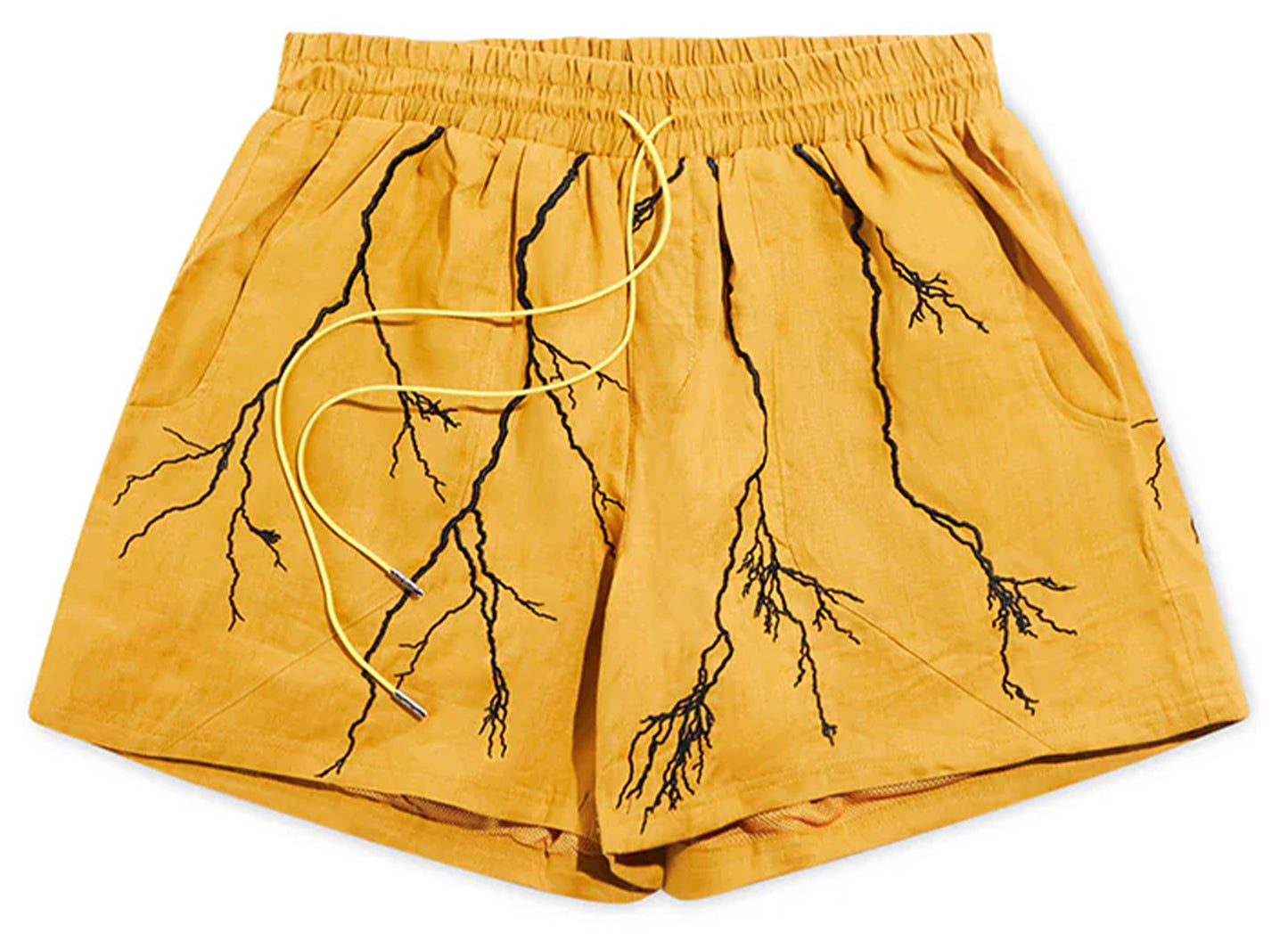 Diet Starts Monday Lightning Shorts in Yellow