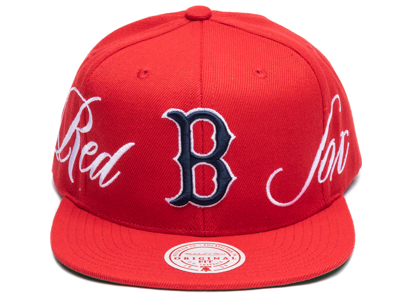 Mitchell & Ness Just Don Lux Script Red Sox Snapback Hat