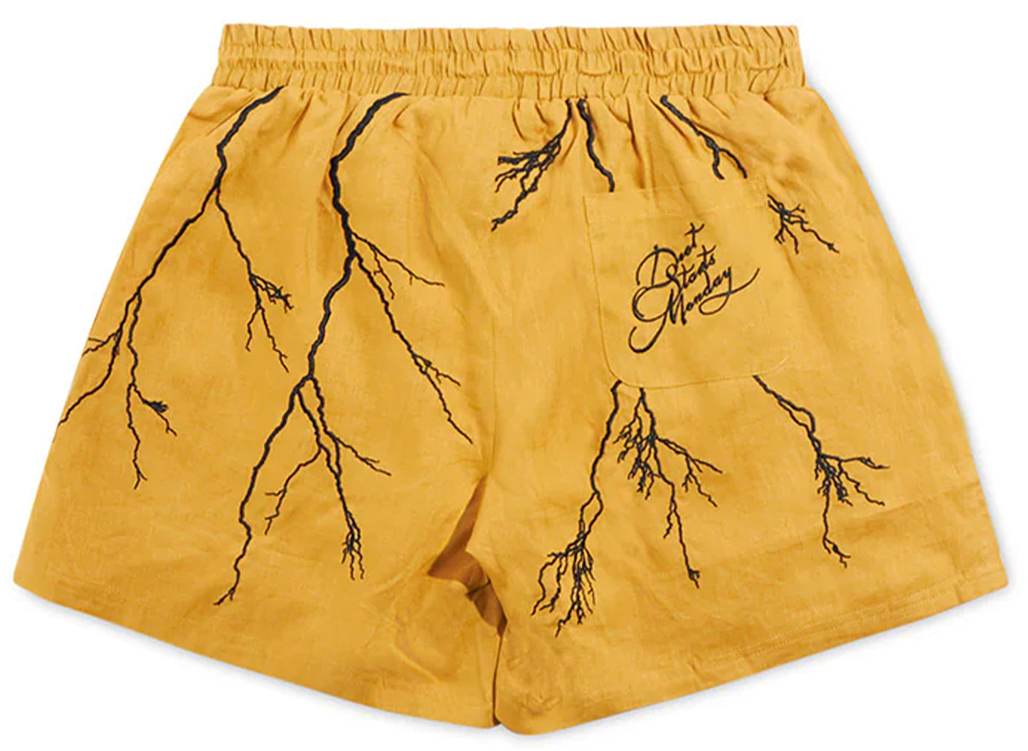 Diet Starts Monday Lightning Shorts in Yellow