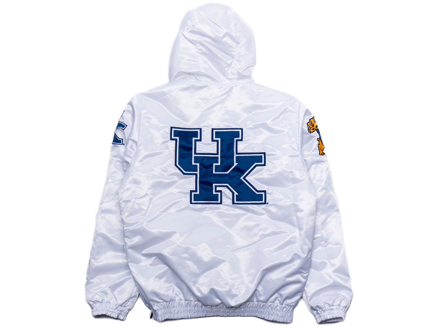 Starter Oneness Exclusive Kentucky Wildcats Poly Jacket in White xld