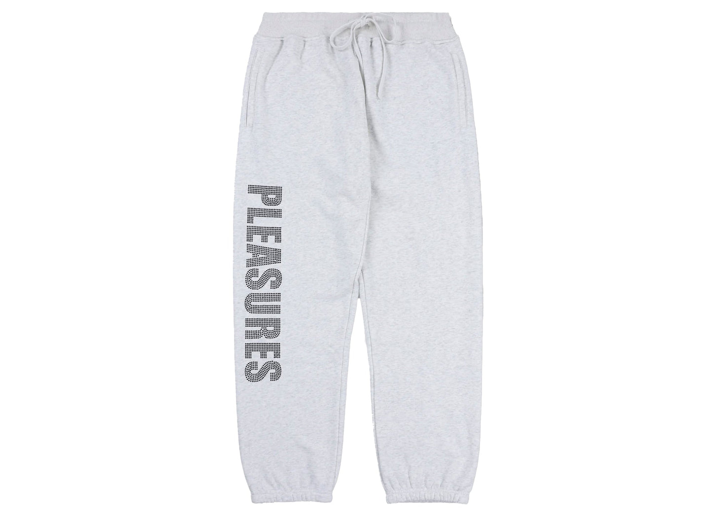 Pleasures Rhinestone Impact Sweatpants in Heather Grey