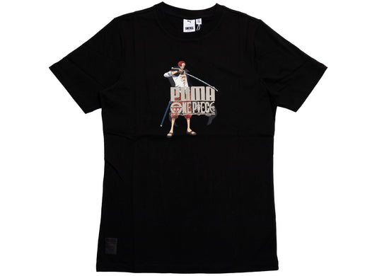 Puma x One Piece Graphic Tee in Black xld