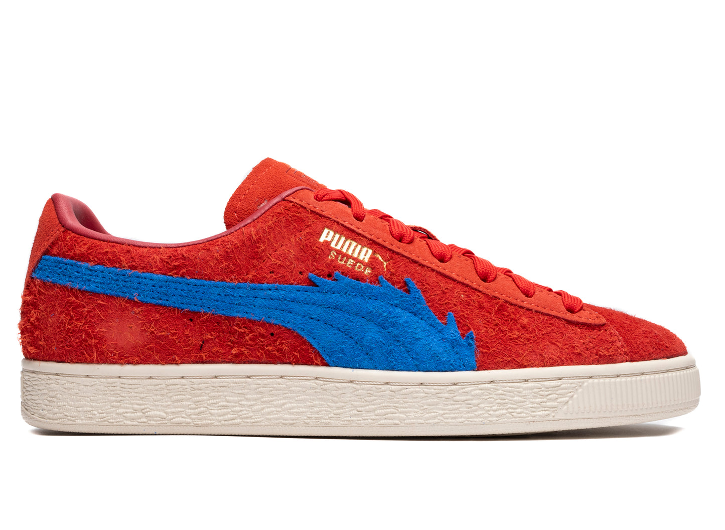 Puma suede trainers red on sale