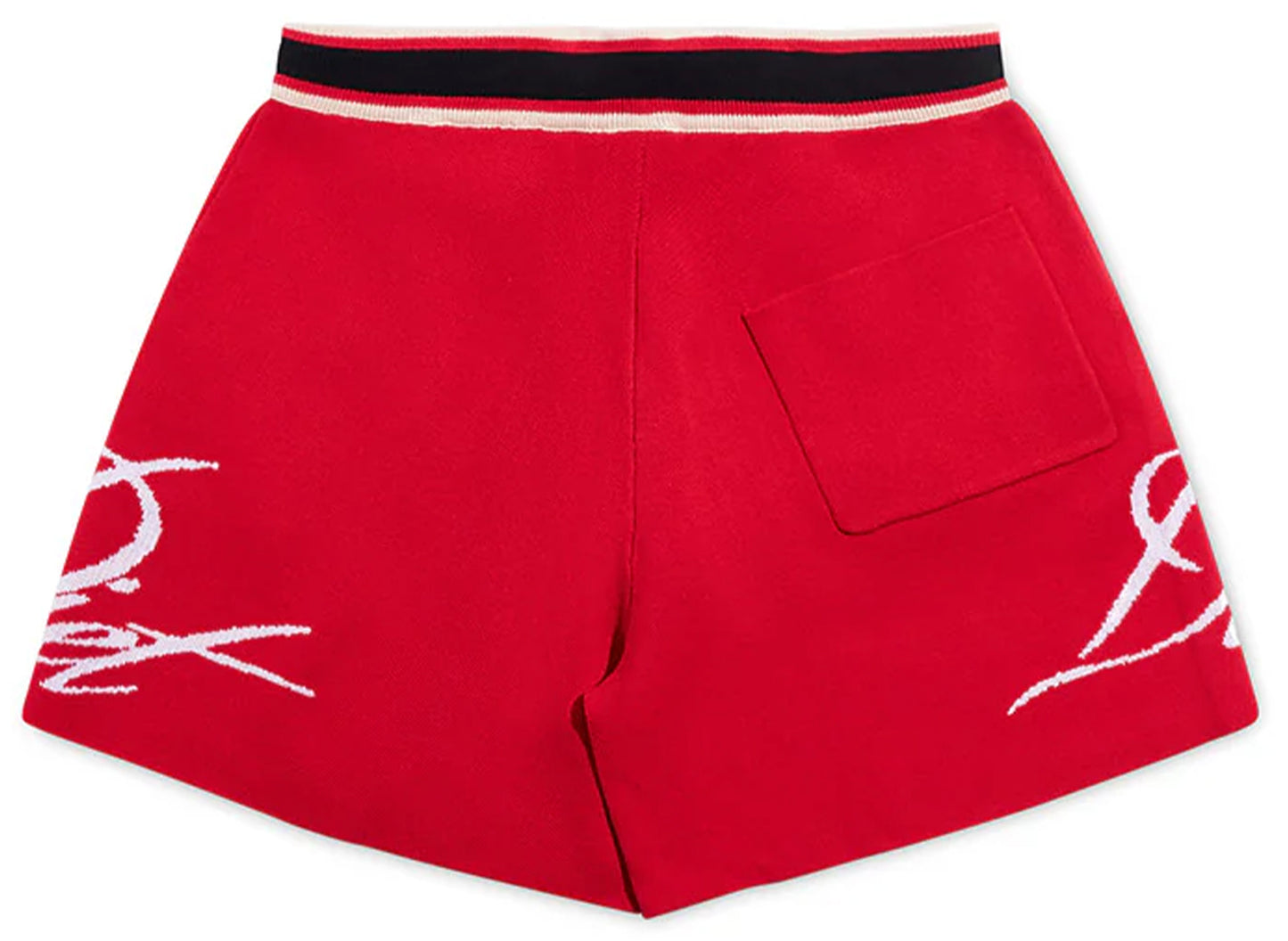 Diet Starts Monday Knitted Script Shorts in Red