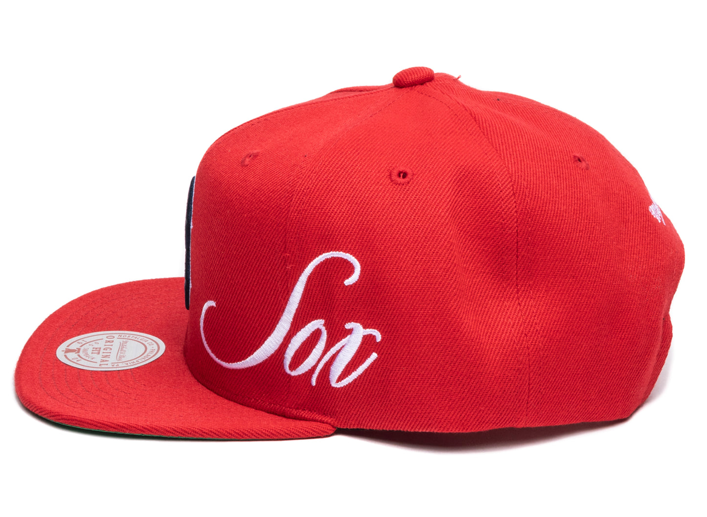 Mitchell & Ness Just Don Lux Script Red Sox Snapback Hat