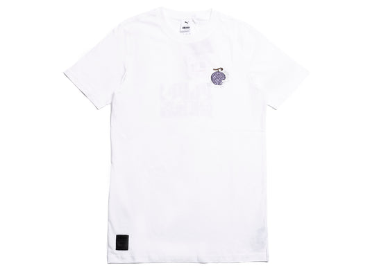 Puma x One Piece Graphic Tee in White xld