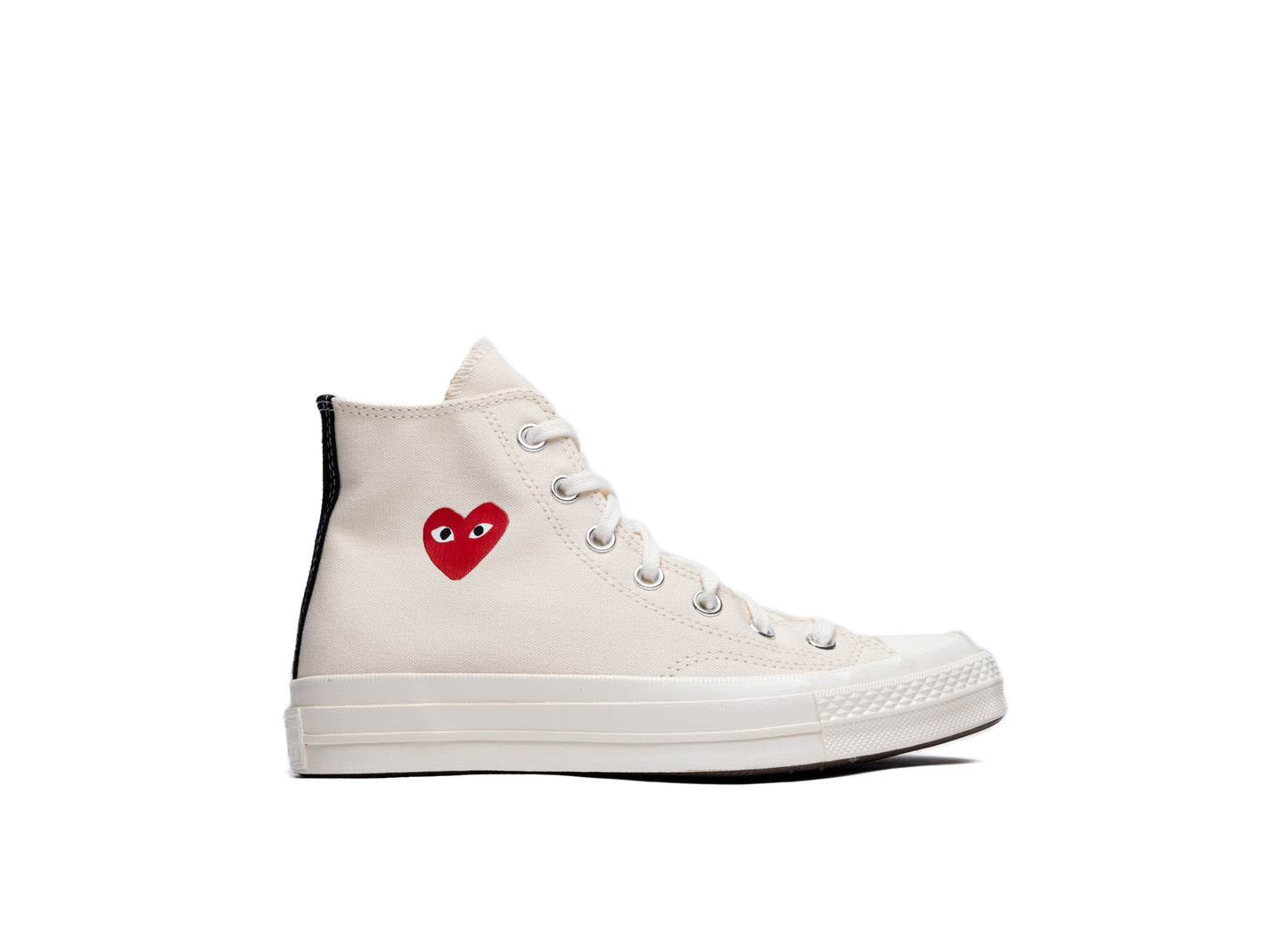 GS Converse Comme des Garçons Play Chuck 70 Hi in Cream