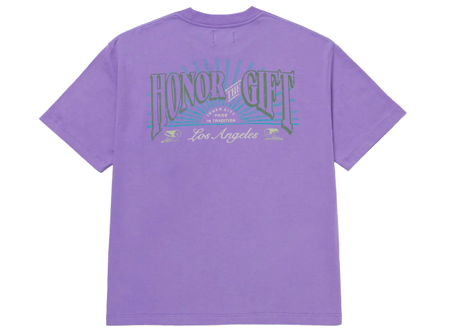 Honor the Gift Cigar Label Tee in Purple