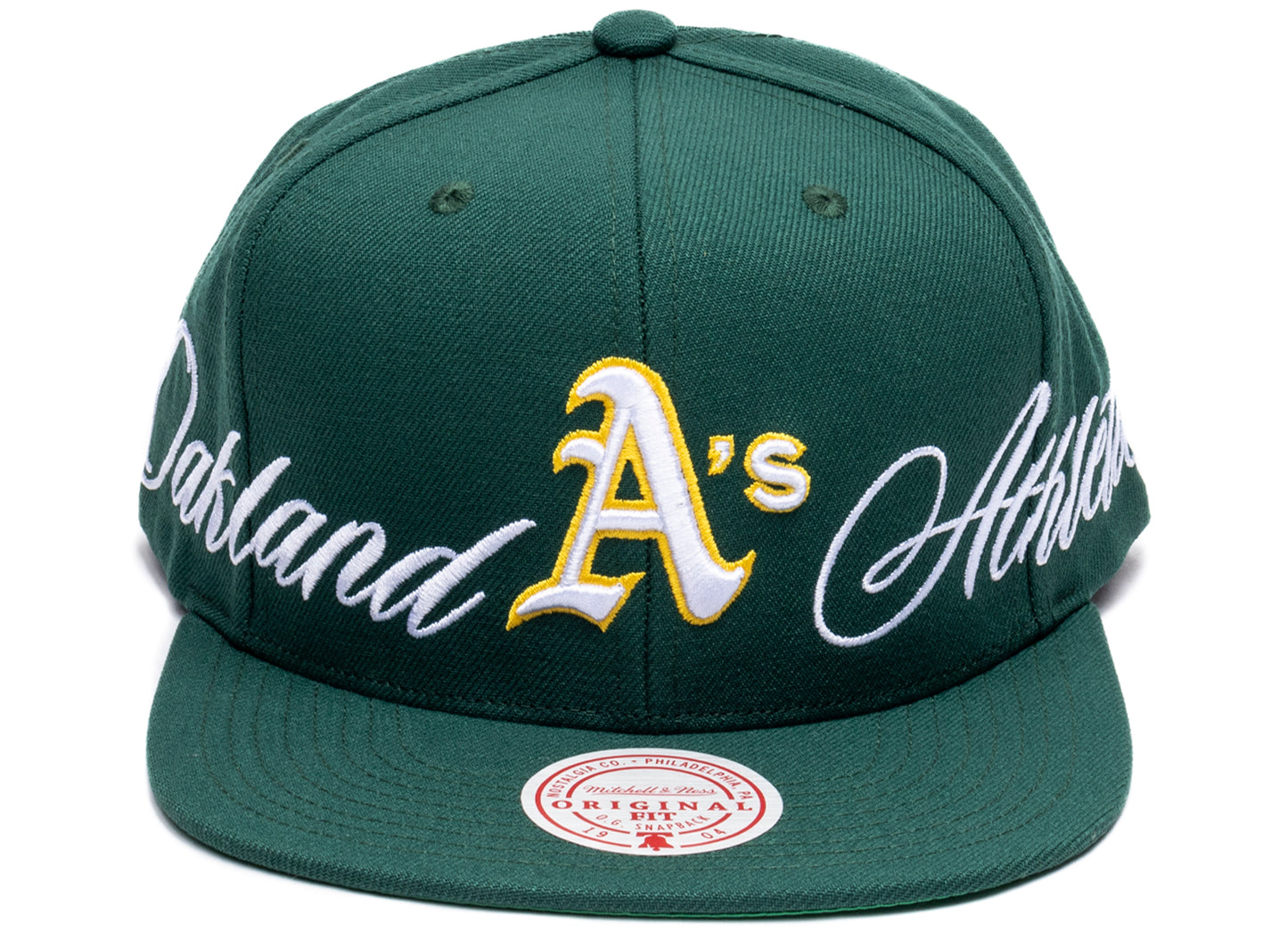 Mitchell & Ness Just Don Lux Script Athletics Snapback Hat