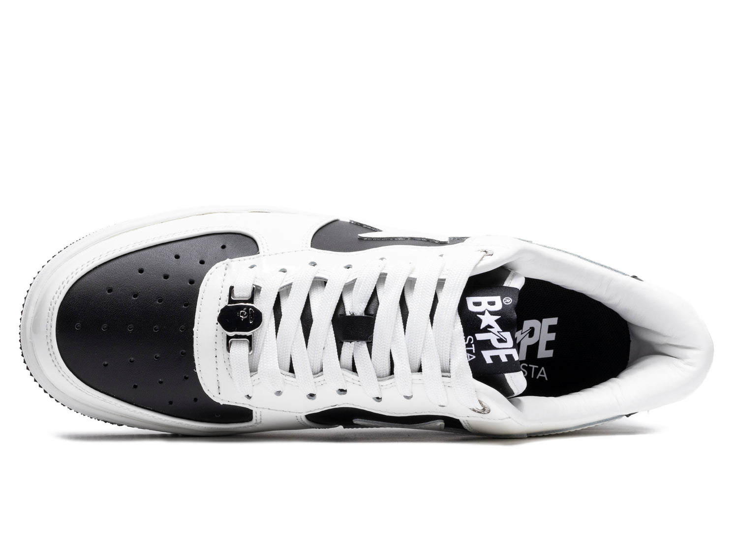 A Bathing Ape Bape Sta #6 in White/Black