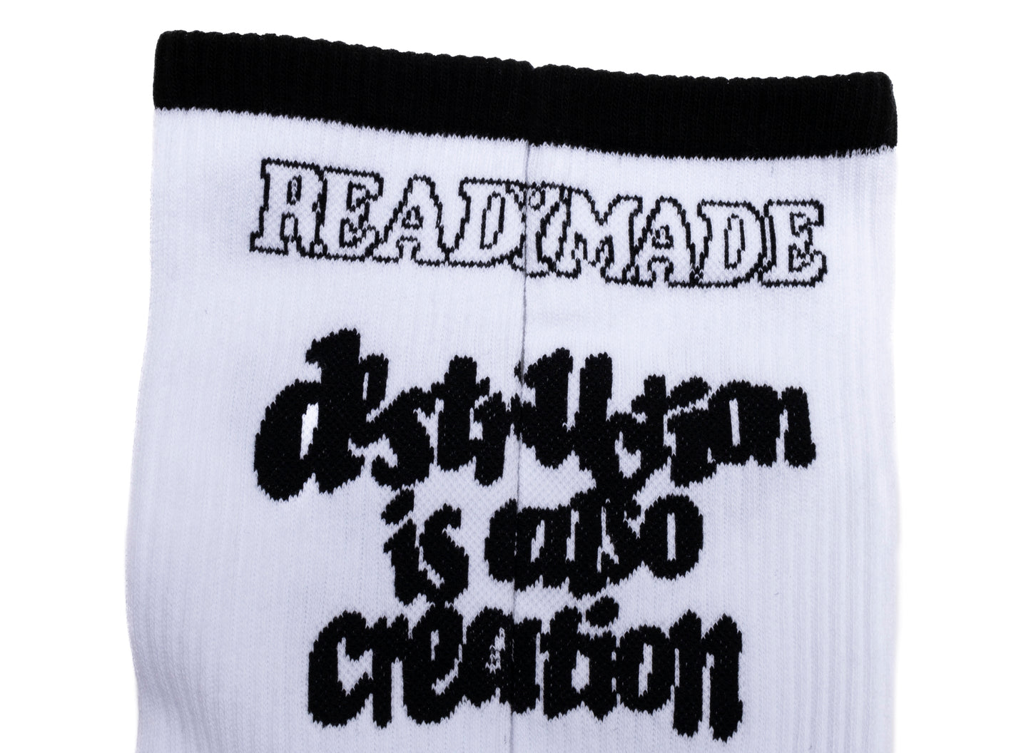 Readymade Destruction Socks in White