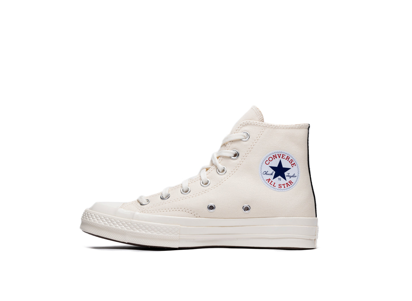 GS Converse Comme des Garçons Play Chuck 70 Hi in Cream