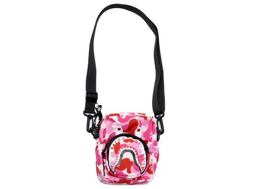 A Bathing Ape ABC Camo Shark Mini Bag in Pink