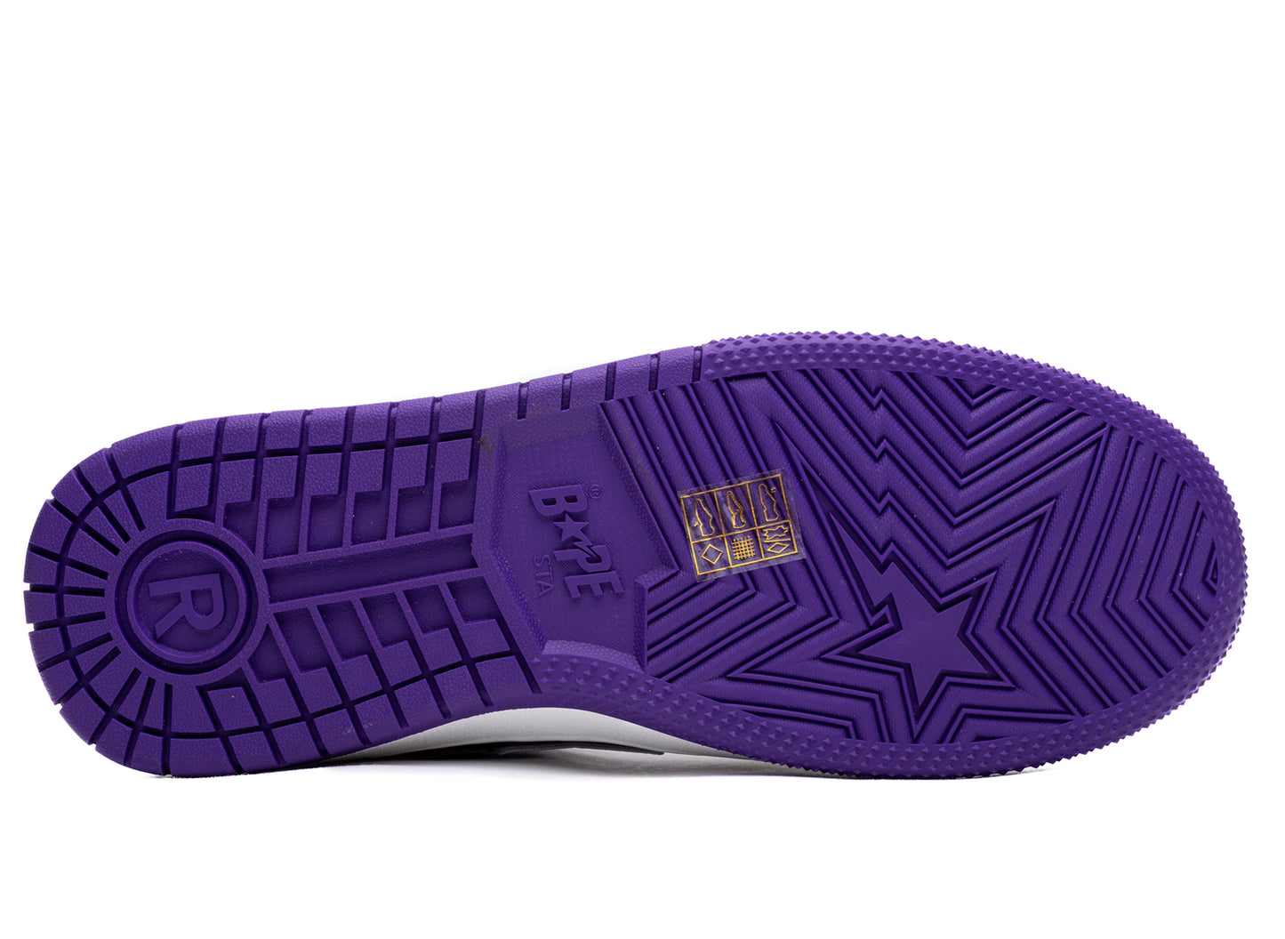 A Bathing Ape Sk8 Sta #1 M2 in Purple xld