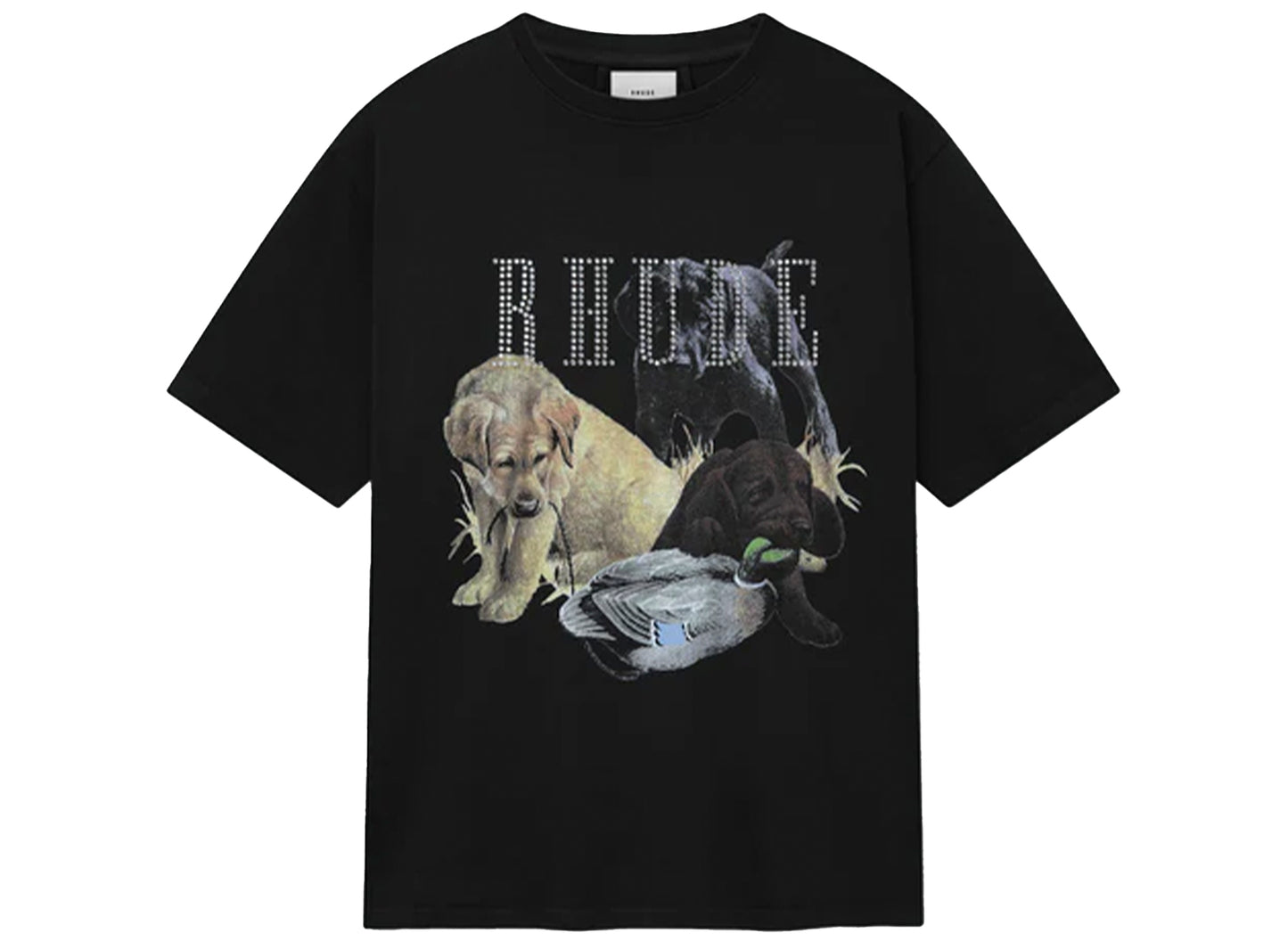 Rhude Rhinestone Hunting Dog Tee xld