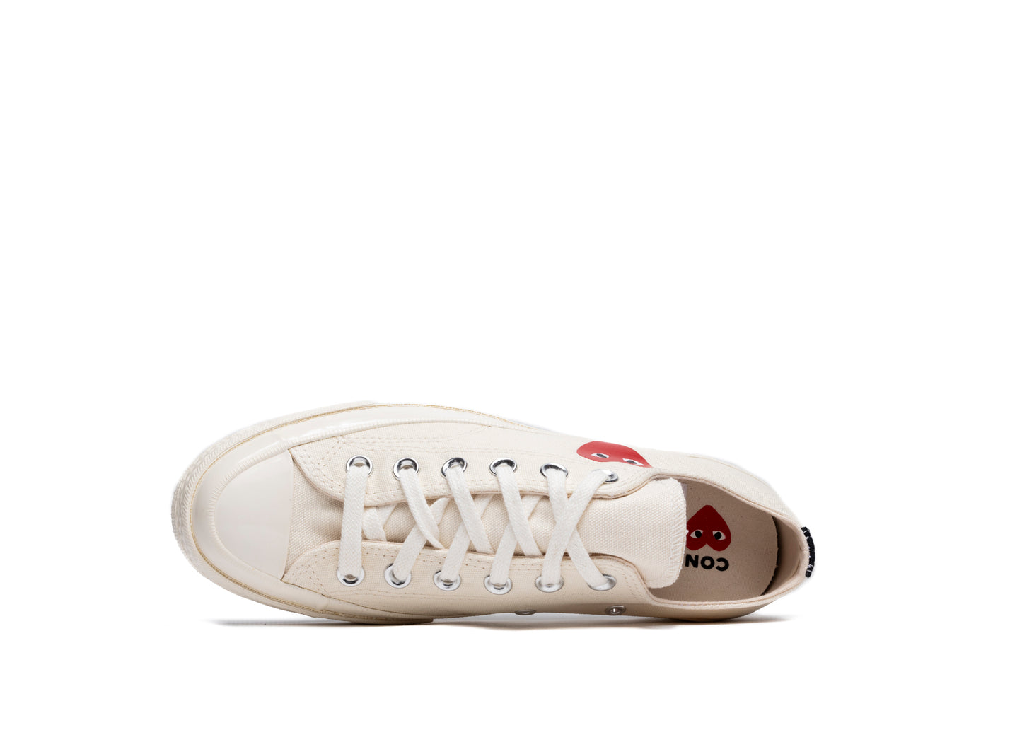 GS Converse Comme des Garçons Play Chuck 70 Low in Cream