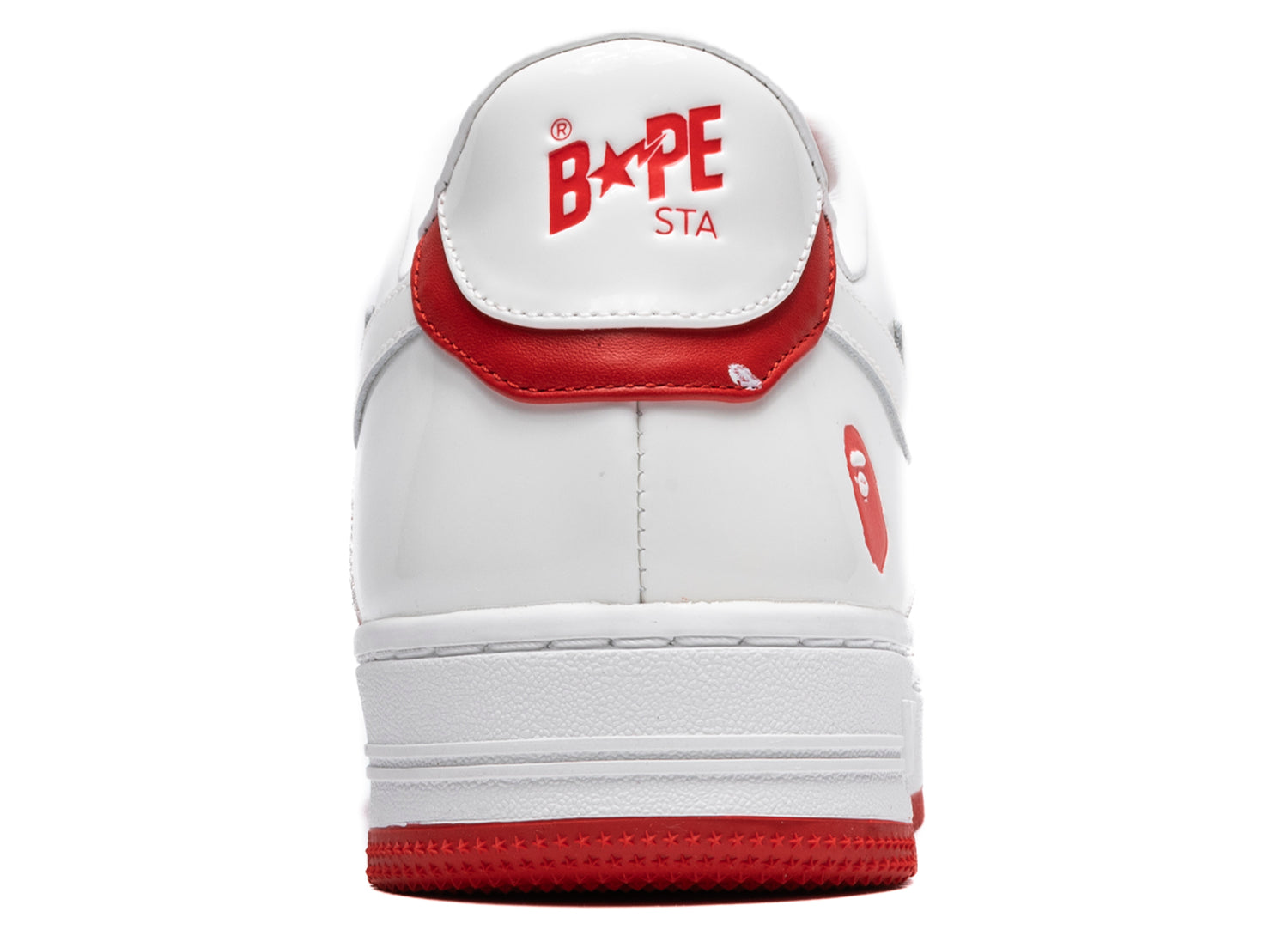 A Bathing Ape Bape Sta #6 in White/Red xld