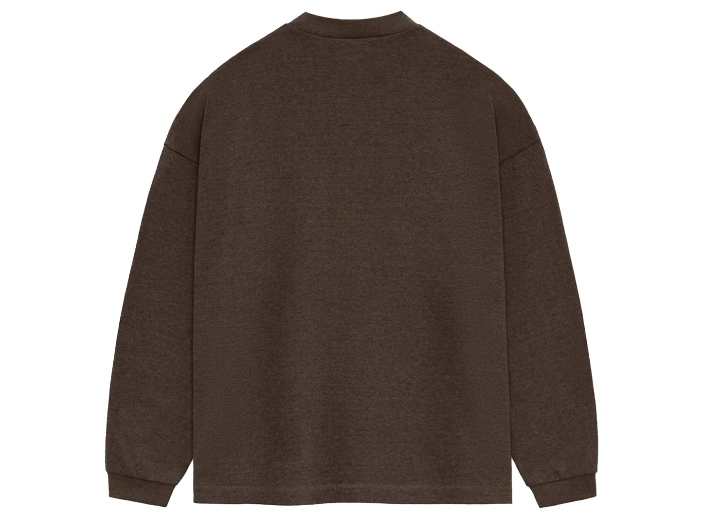 Fear of God Essentials L/S Tee in Heather Wood