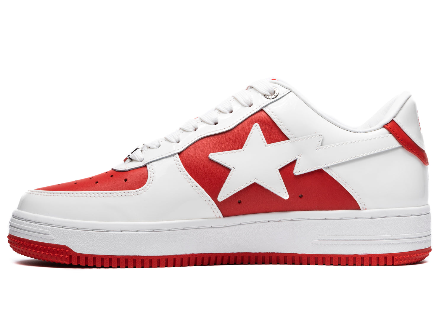 A Bathing Ape Bape Sta #6 in White/Red xld