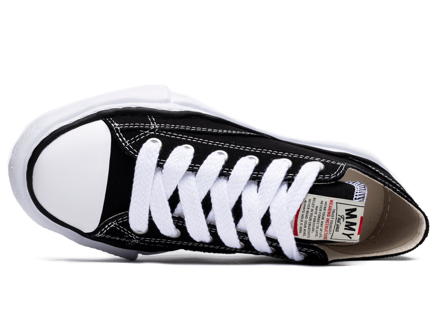 Maison Mihara Yasuhiro Peterson Low in Black/White xld