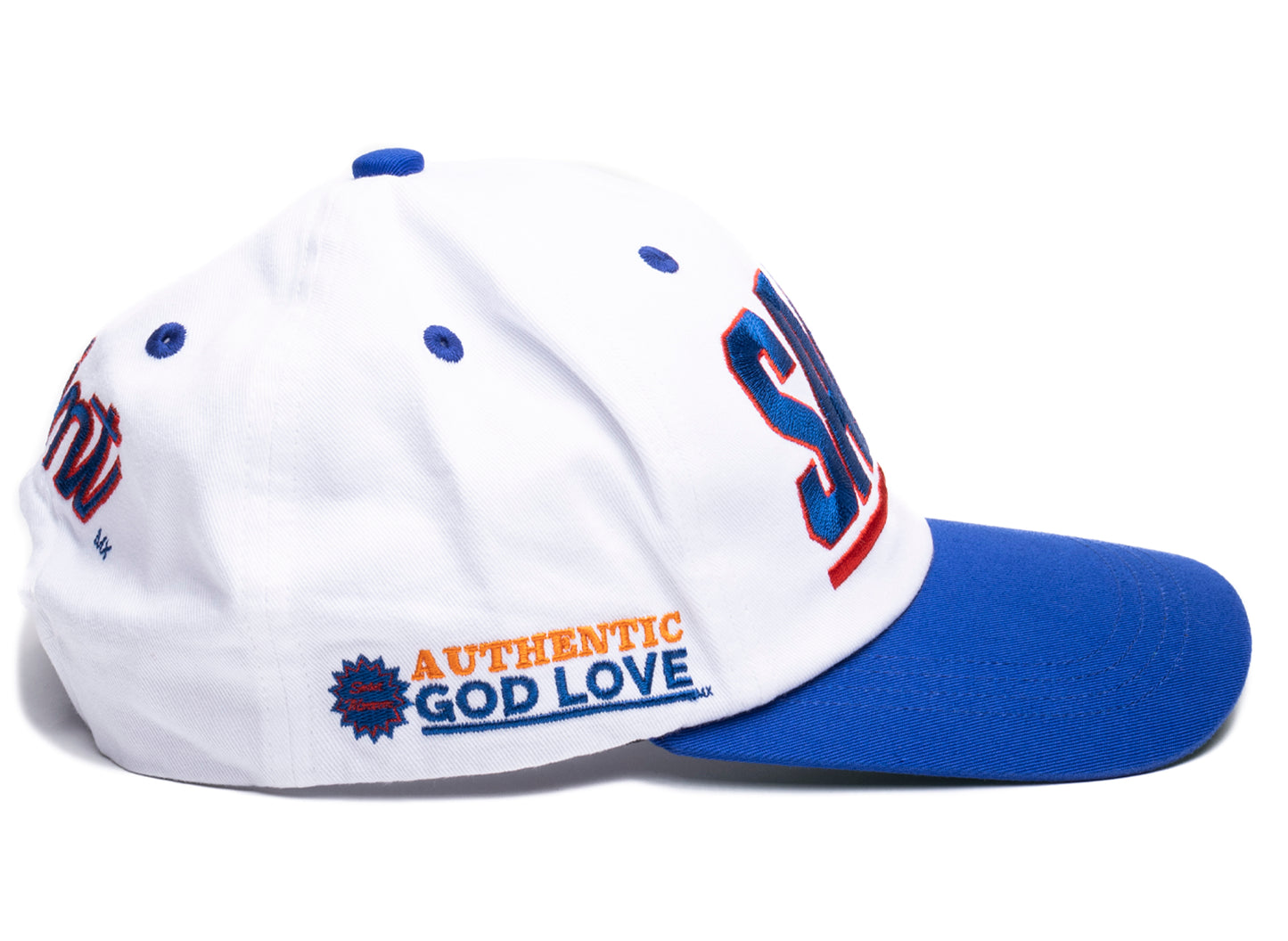 Saint Michael Saint Cap in White/Blue