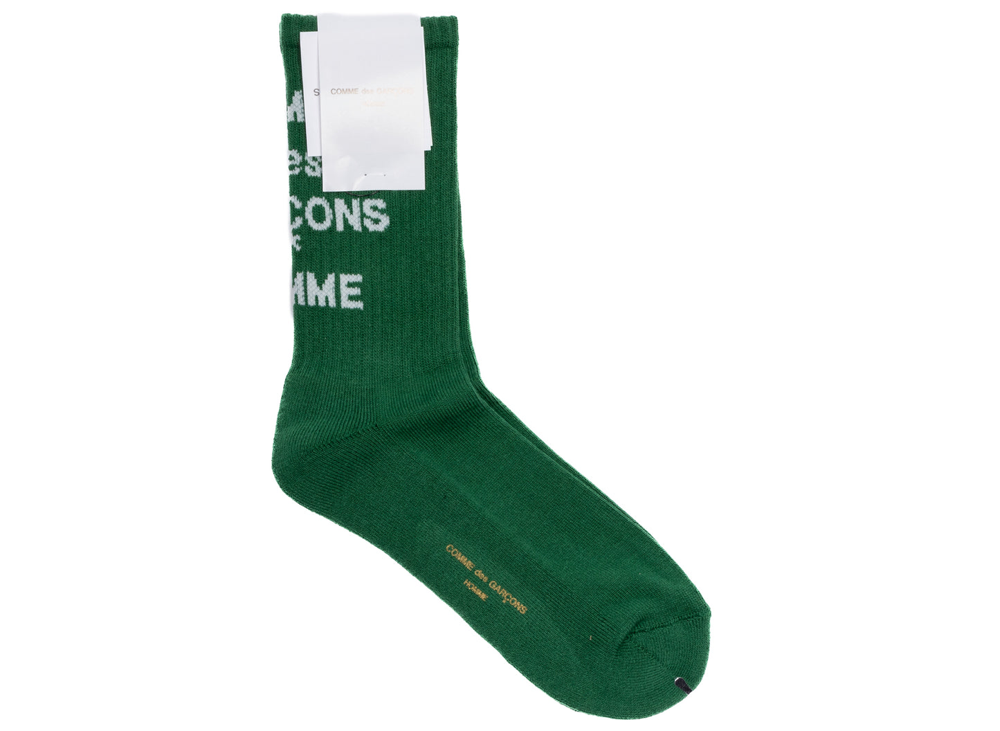 Comme des Garçon HOMME Logo Socks in Green