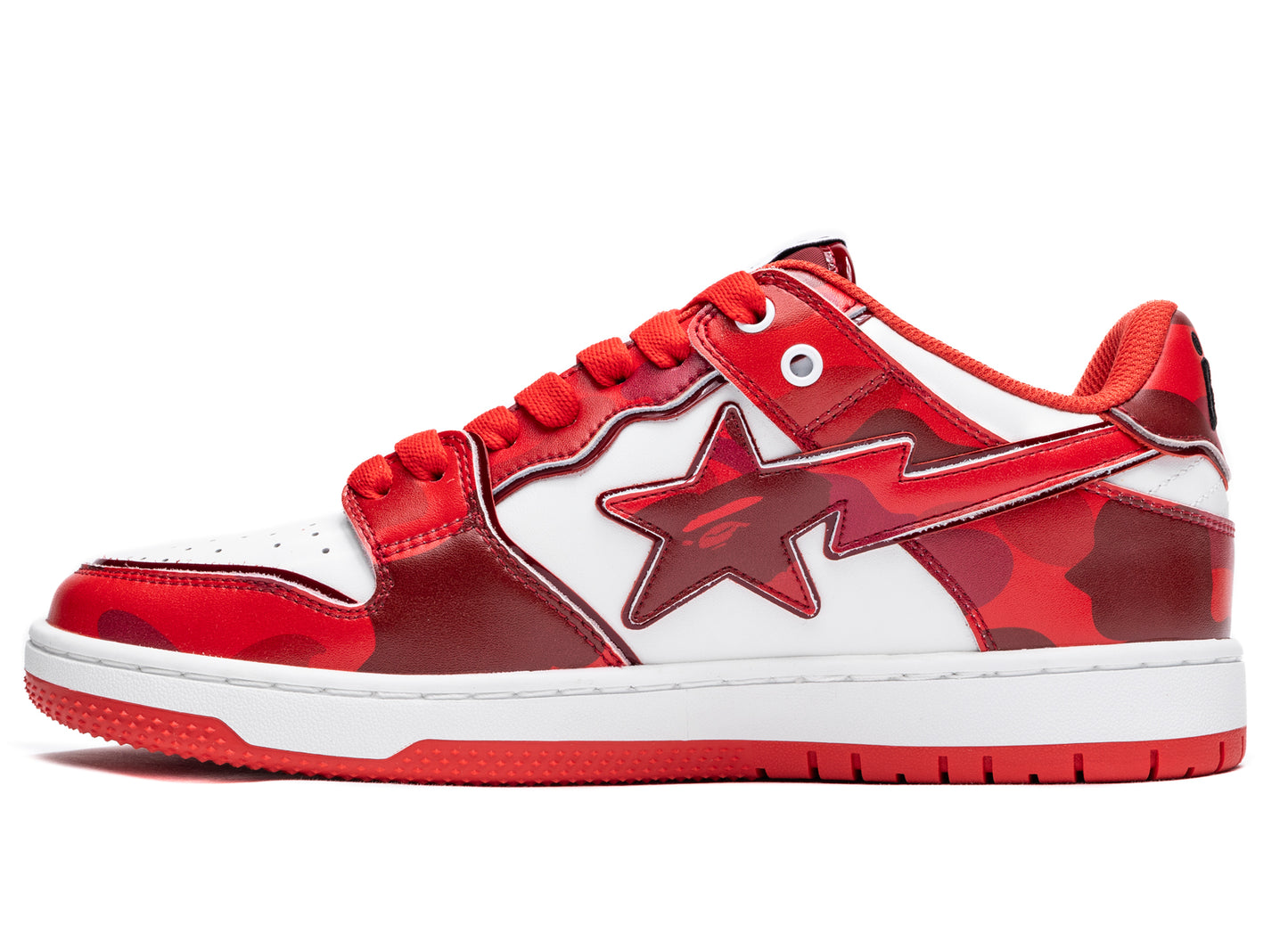 A Bathing Ape Sk8 Sta #1 M2 in Red xld