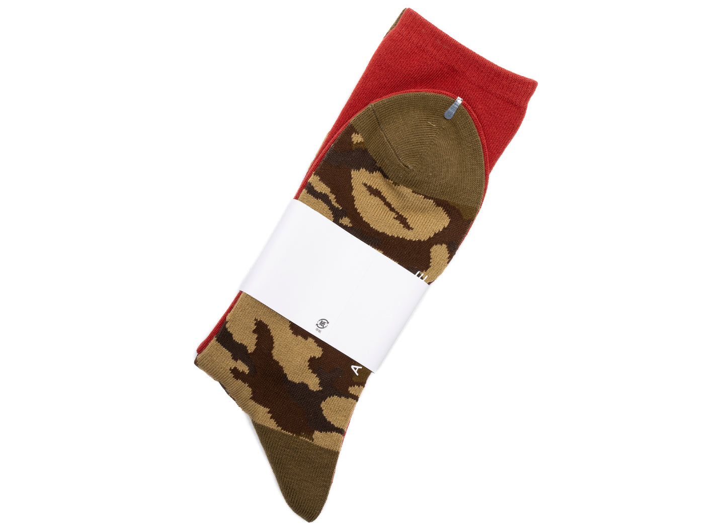 A Bathing Ape 1st Shark Socks in Red xld