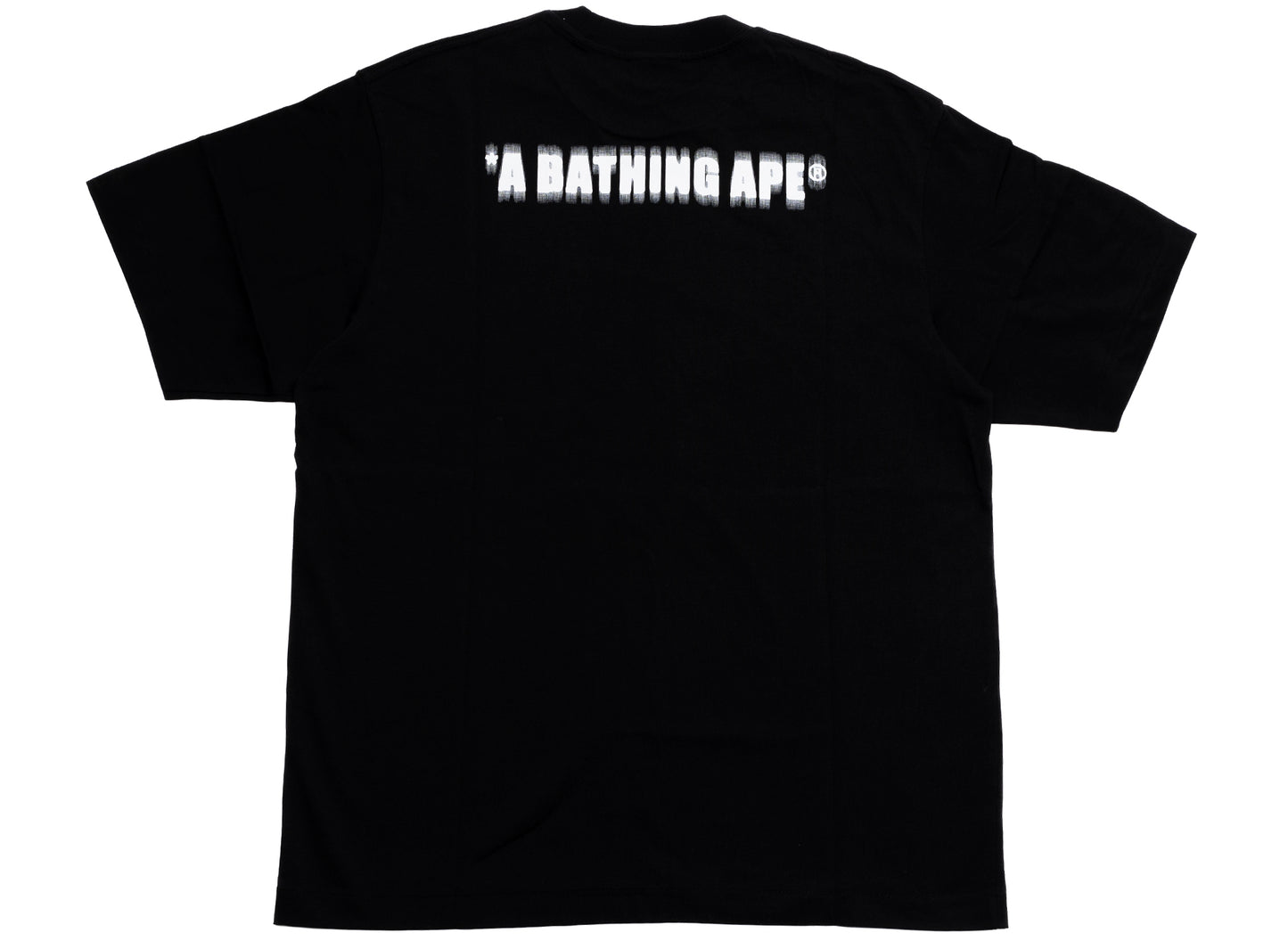 A Bathing Ape Pixel Ape Head Relaxed Fit Tee in Black