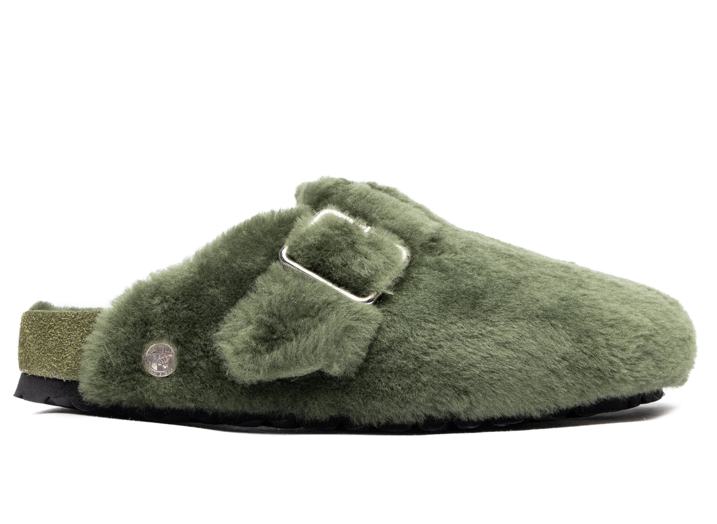 Birkenstock Boston 1774 in Shearling Green