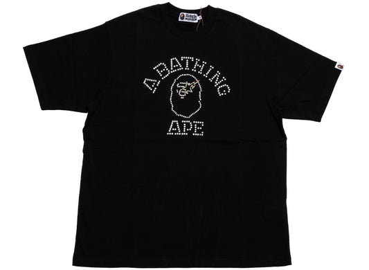 A Bathing Ape Rhinestone College Relaxed Fit Tee