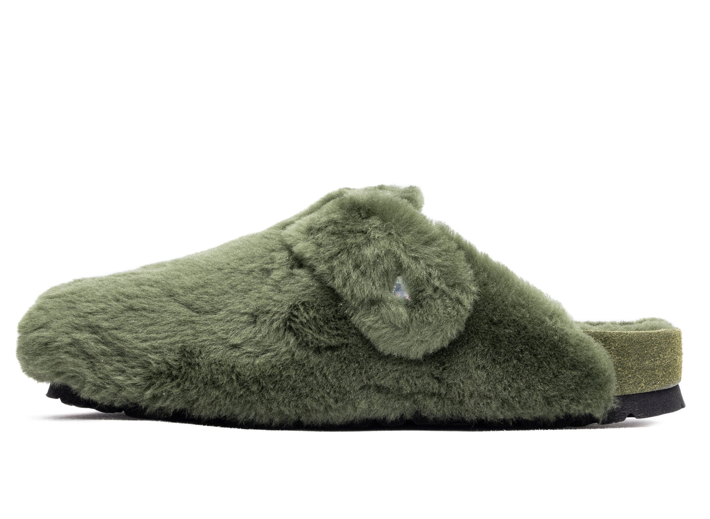 Birkenstock Boston 1774 in Shearling Green